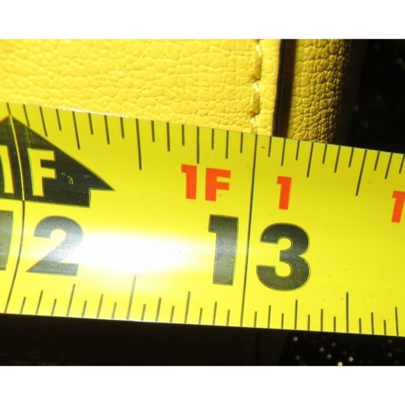 Michael Kors Sylvie Sunflower Yellow Structured leather Studded Tote Satchel - Picture 14 of 15